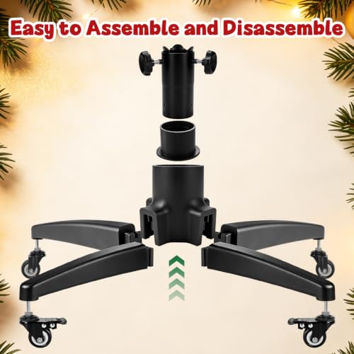 Heavy Duty Rolling Christmas Tree Stand with Wheels for 12 Ft Artificial Tree
