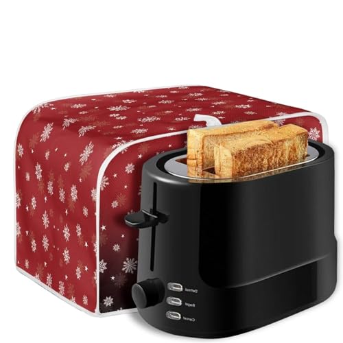 Christmas Snowflake 2 Slice Toaster Cover - Kitchen Dustproof Appliance Protector