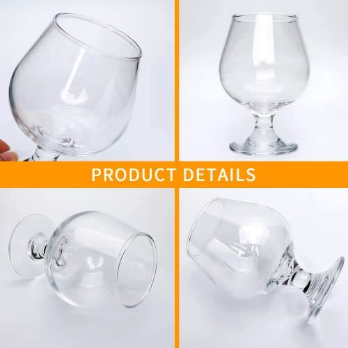 12-Pack Crystal Brandy Snifter Glasses 11oz - Elegant Tasting & Drinking Glassware