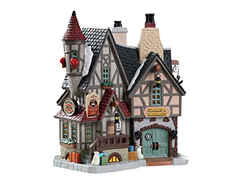 Lemax Christmas Village Candler's Coaching Inn - Porcelain Holiday Décor