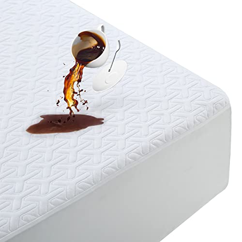 Queen Size Waterproof Mattress Protector - Cooling, Soft & Noiseless