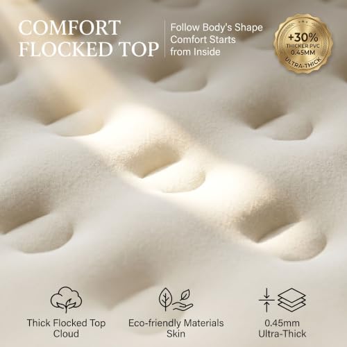 Queen Air Mattress with Built-In Electric Pump - 18" Raised Inflatable Bed