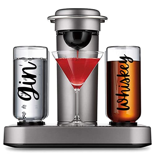 3 Sets Black Vinyl Label Stickers for Bartesian Cocktail Machine Bottles