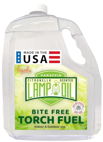 Citronella Paraffin Lamp Oil - 1 Gallon Mosquito Repellent Fuel for Lanterns