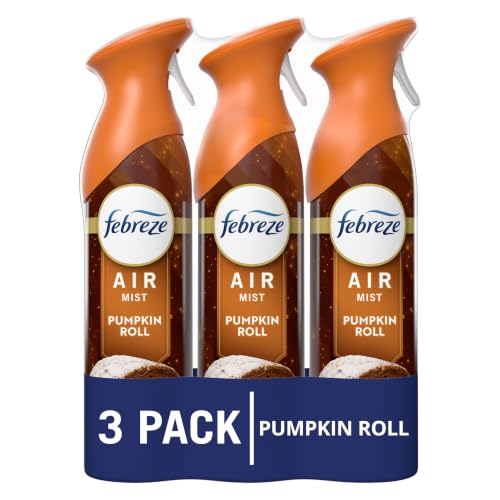 Odor-Fighting Room Air Freshener Spray, Pumpkin Roll Scent, 8.1 oz, 3-Pack