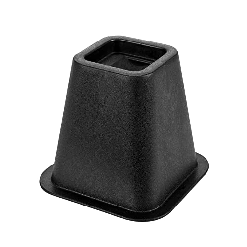 6 Inch Bed Riser with Wheel Castor Pack of 4 – Under Bed Storage & Furniture Lifter