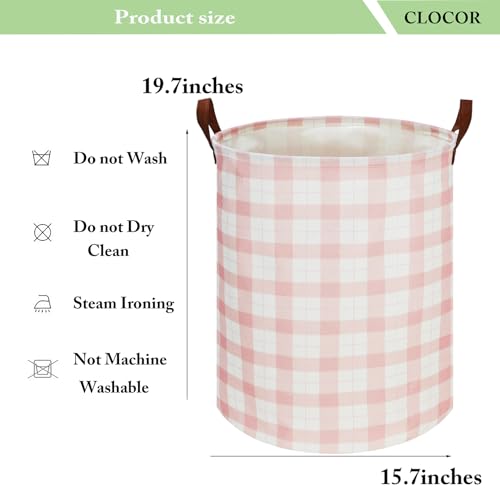 Collapsible Laundry Basket - Waterproof Canvas Fabric Storage Hamper
