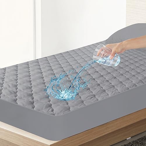 Twin XL Mattress Protector Pad - Waterproof & Cooling, Fits Up to 14"