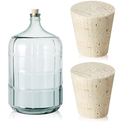 Natural Wood Cork Stopper for 3, 5, and 6 Gallon Glass Carboy Jugs
