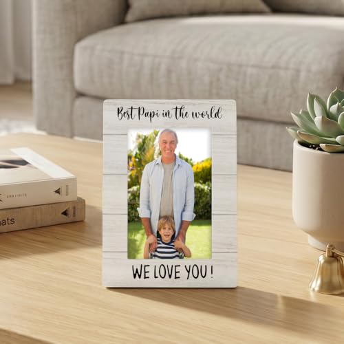 Papi Gifts Grandpa Picture Frame 4x6 for Desk Table Room - Gitzau