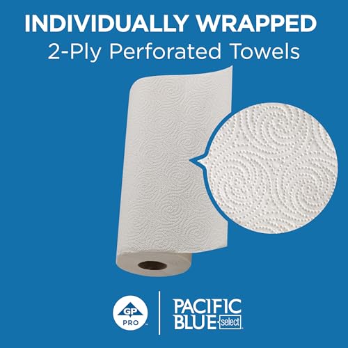 2-Ply Perforated Roll Paper Towels - 85 Sheets, Individually Wrapped, 30 Rolls