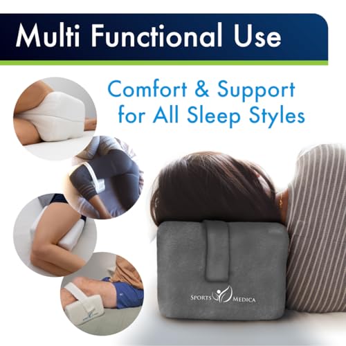 Memory Foam Knee Pillow for Side Sleepers | Sciatica & Back Relief