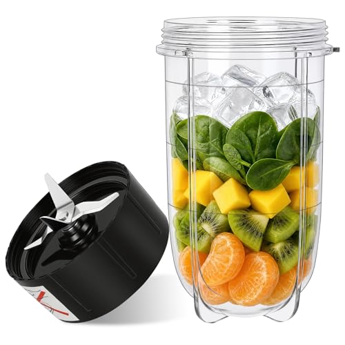 16oz Blender Cup and Stainless Steel Cross Blade Replacement Set