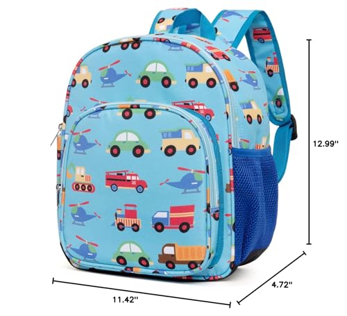 CLUCI Toddler Backpack for Boys Kids Backpacks Preschool Kindergarten Child Bookbag Travel Cute Daycare Bluey Backpack Cars
