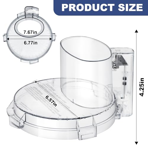 4-Tab Food Processor Work Bowl Cover for 14-Cup Models DLC-005AGTXT1