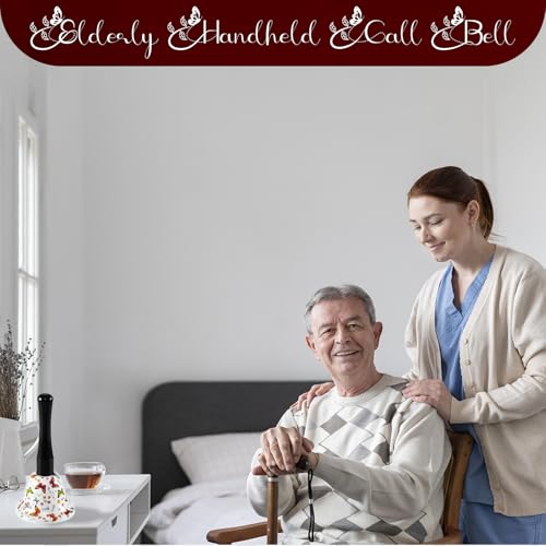 Butterfly Handheld Call Bell - Decorative Metal Service Bell for Desk