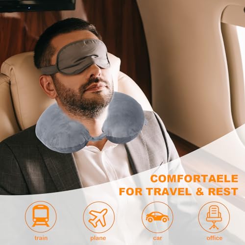 Memory Foam Travel Pillow - Ergonomic U-Shaped Neck Support