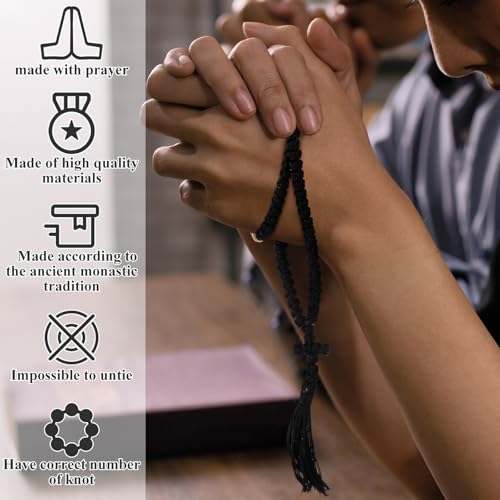 2-Piece Orthodox Christian Prayer Rope Set, 100-Knot and 33-Knot Chotki