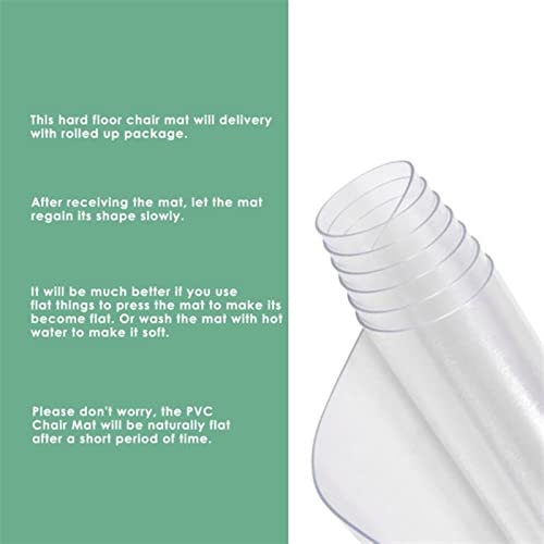 Clear PVC Floor Protector Mat - Heavy Duty Waterproof Vinyl Carpet Runner