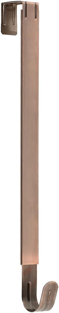 Sattiyrch Adjustable Wreath Hanger - Over The Door Hook 15-25 Inch | Holds Up to 20 lbs, Brushed Copper