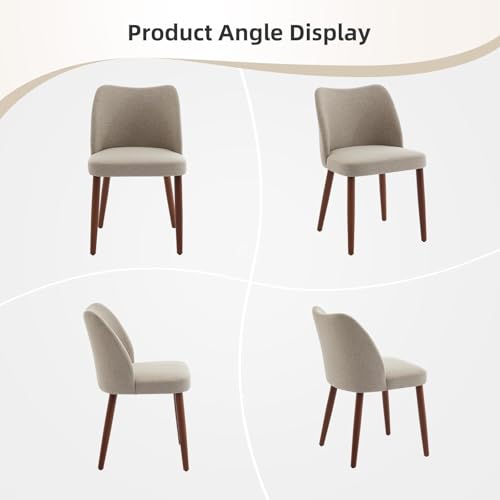 Modern Upholstered Dining Chairs Set of 4 - Ergonomic Support