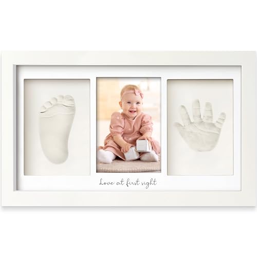 Baby Hand and Footprint Kit - Safe Air-Dry Clay Keepsake Picture Frame