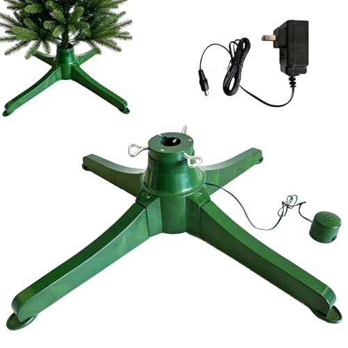 Rotating Christmas Tree Stand with Music Box for Trees Up to 7.5ft (70 lbs)