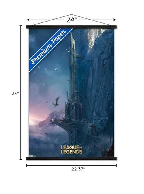 Trends International League of Legends - Howling Abyss Wall Poster with Magnetic Frame