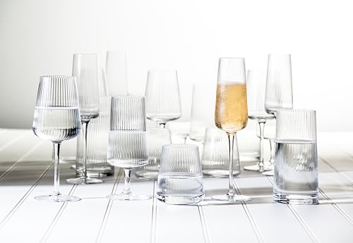 Tight Optic All-Purpose Drinking Glass, 12oz Elegant Glassware