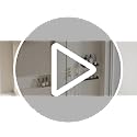 11.8-Inch Black Glass Floating Wall Shelf, Stainless Steel Bathroom Organizer
