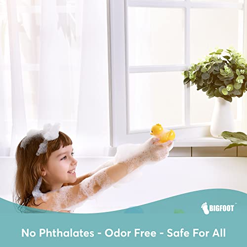 BigFoot Clear Shower Curtain 72x72 - Heavy Duty PEVA Waterproof Bath Liner