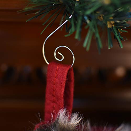 120 Pack Silver Christmas Ornament Hooks - Decorative Swirl Hangers