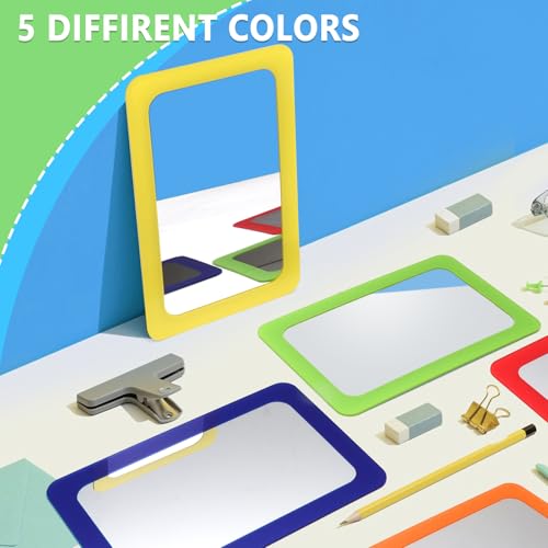 15 Pcs Unbreakable Small Acrylic Mirrors for Kids - 6 x 4 Inch DIY Crafts