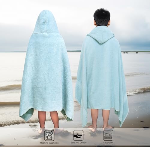 ORIGINAL KIDS Oversized Hooded Bath Towel - 100% Cotton Kids Wrap (30" x 54")