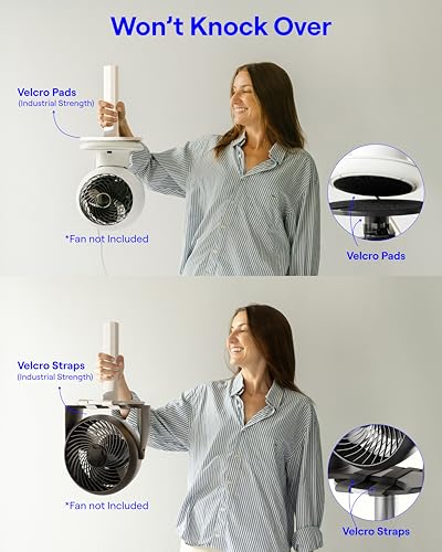 Smallish FanShelfie Adjustable Fan Holder for Dorm Bunk & Loft Beds