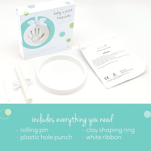 DIY Baby Handprint & Footprint Ornament Kit - No Mess Newborn Keepsake