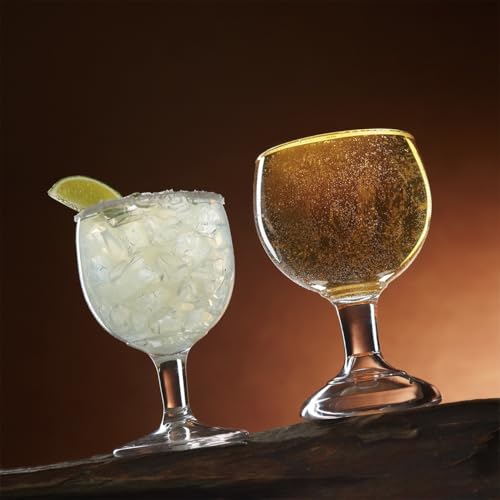 GET GOB-20-1-SAN-CL-EC Shatterproof 20oz Plastic Margarita Beer Schooner Set
