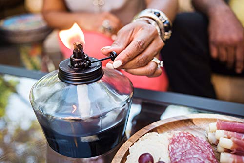 Adjustable Flame Tabletop Votive Torch for Outdoor Patio & Deck Decor