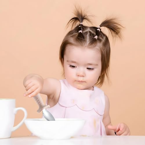 Baby Fork and Spoon Utensil Set 6-Pack Stainless Steel Toddler Silverware