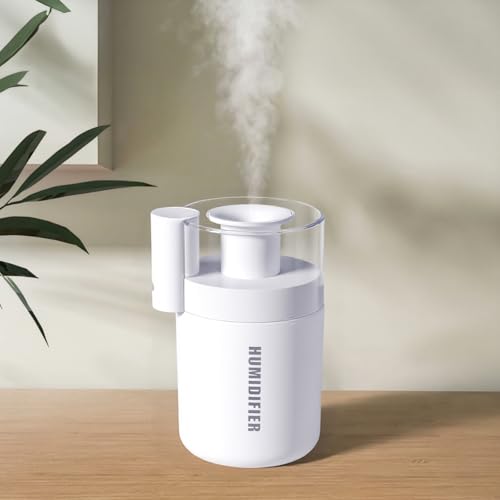 Mini Cool Mist USB Humidifier 180ml Portable Quiet Desktop White