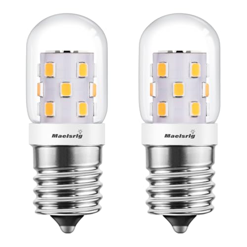 E17 LED Microwave & Range Hood Light Bulbs 40W Equivalent Dimmable 3000K 2-Pack