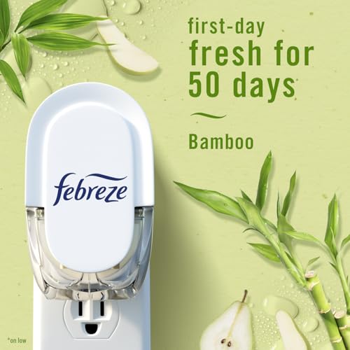 Plug-In Scented Oil Air Freshener Refills, Light Bamboo - 3 Pack (0.87 oz)
