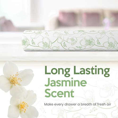 Large Lavender & Jasmine Drawer Liners - Scented Shelf & Dresser Protectors Bundle