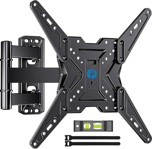 Full Motion TV Wall Mount for 26-60 Inch Screens, Single Stud Bracket