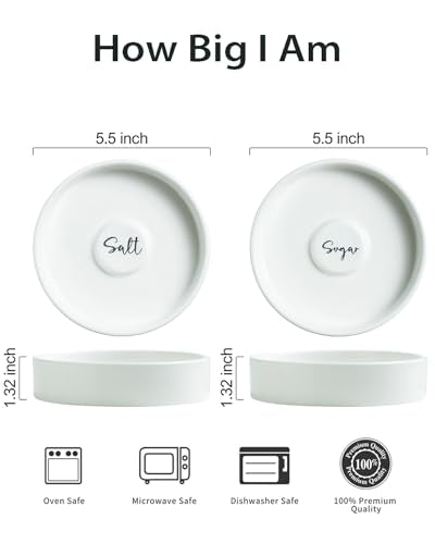 Zoeeker White Margarita Salt Rimmer Set Ceramic Bar Glass Rimmer for Cocktails
