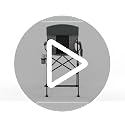 Extra Tall Folding Camping Chair, 350lb Capacity Portable Director Chair