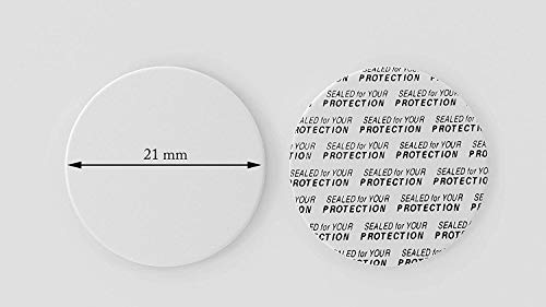 100 Pack 21mm Tamper-Proof Foam Seals for Hidden Liquor & Sunscreen Flasks