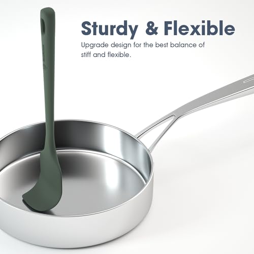5-Piece Heat-Resistant Silicone Spatula Set for Nonstick Cookware