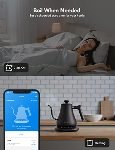 Smart Electric Gooseneck Kettle, WiFi Variable Temperature Tea Kettle, 0.8L