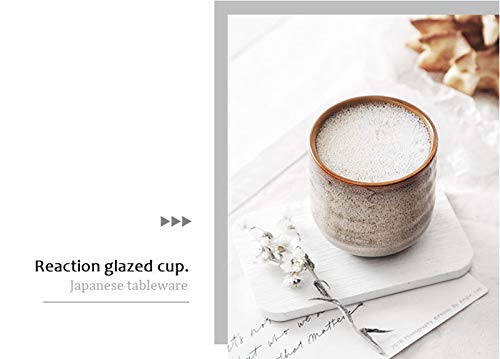 Japanese Style Ceramic Tea & Coffee Set with 4 Colors – 200ml Mate Cups, Gift-Ready